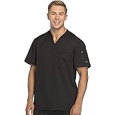 Dickies Dynamix Scrubs for Men Athletic-Inspired V-Neck Chest Pocket Scrub Top with Four-Way Stretch & Moisture Wicking DK610