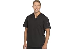 Dickies Dynamix Scrubs for Men Athletic-Inspired V-Neck Chest Pocket Scrub Top with Four-Way Stretch & Moisture Wicking DK610