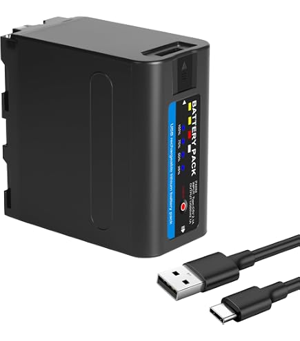 2 Batteries 7800mAh NP-F970 NP-F980 Pour Sony Handycam - Longue Autonomie Et Charge Rapide