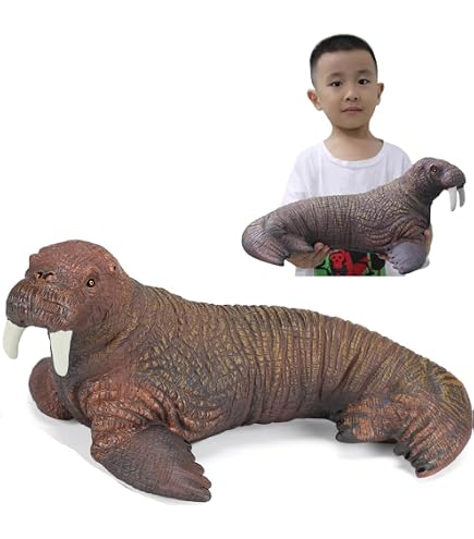 Figura De Morsa Realista Del Ártico – Modelo Educativo De Plástico De 12 Cm Para Niños Y Coleccionistas – Juguete Seguro Y Decorativo Para Exhibición
