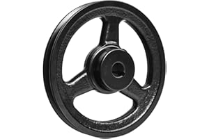 MINERGUY AK61-5/8 V-Belt Pulley, 5.95" OD 5/8 Inch Bore V-Belt Sheave, Single Groove, A Belt Section, Cast Iron, for V-Belt