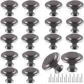 Romeda 18 Piece Drawer Knobs, 30mm Gray Cabinet Knobs, Dresser &amp; Kitchen Drawer Pulls with Screw