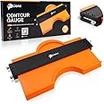 Lionz Contour Gauge Shape and Outline Tool - 10" Super Gauge Profile Tool With Lock And Adjusting Screws For Copying Angles and Odd Shapes. Gifts for Men - Stocking Stuffers for Him, DIY Tools