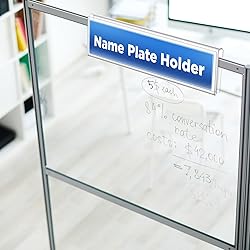 Wonderjune 25 Pack Plastic Cubicle Name Plate