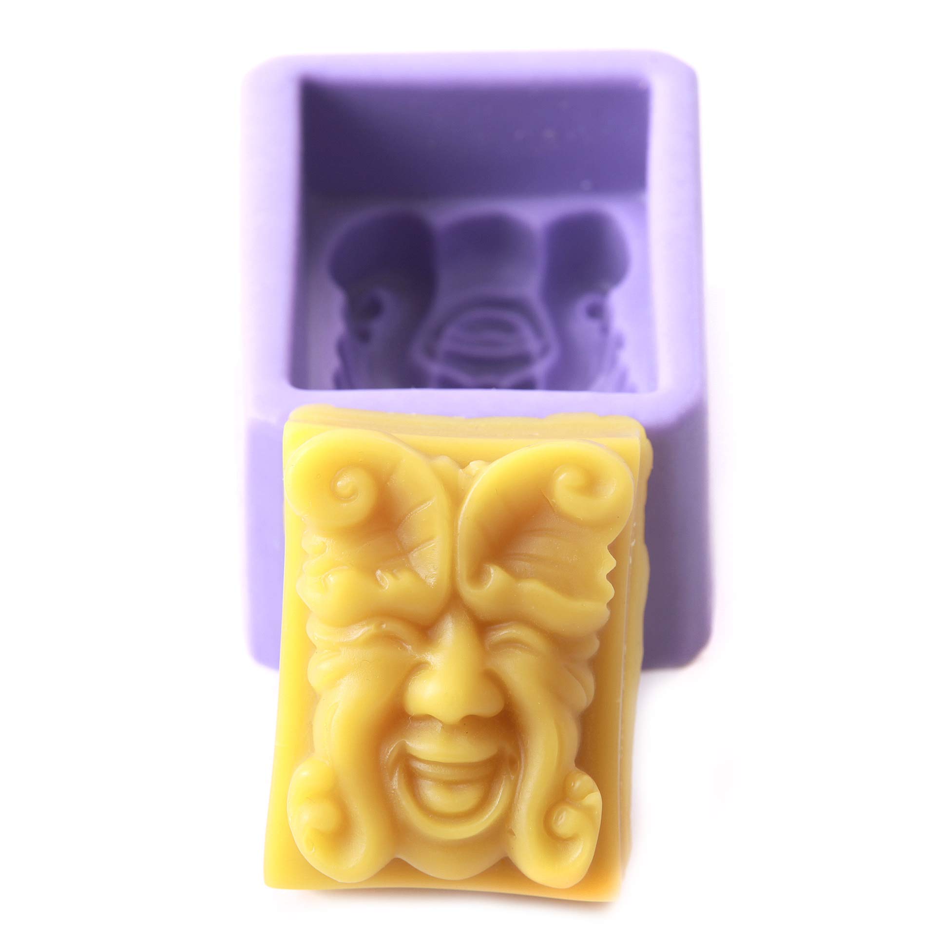 Green Man Face Silicone Mould