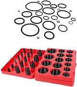 LucyStudio 419pcs Rubber O-Ring Kit Nitrile Rubber Oil High Temp Seal Assortment view 7