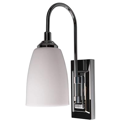 Buy Westek Battery Operated Wall Sconce 1 Pack Indoor Wall Light Fixture For Room Lighting Sconce Light With Switch Easy Wireless Installation Chrome Finish Soft Warm Glow 70 Lumens