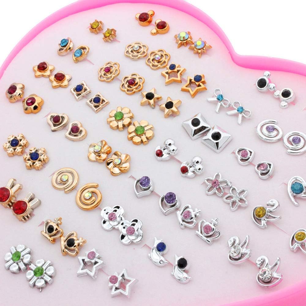 POFET 36 works Stud Earrings with Heart Shape Gift Box - Image 5