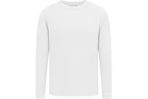 WVQ Youth Neon Shirts Dry Fit Long Sleeve Athletic T-Shirts Boys Girls UPF 50+ Quick Dry Neon Shirt for Kids 2T to Youth