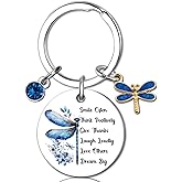 OWIGIU Dragonfly Gifts for Women Dragonfly Keychain Decor Easter Gift for Teen Girls Encouragement Dragon Fly Gifts for Woman Cute Dragonflies Keychains for Women Teens Girls Trendy Stuff