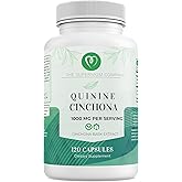 The Supermom Company Quinine Cinchona Bark Extract 1000 mg – Herbal Supplement for Muscle & Leg Cramp Relief, Digestive Support & Immune Health – 120 Capsules, Non-GMO, Made in USA
