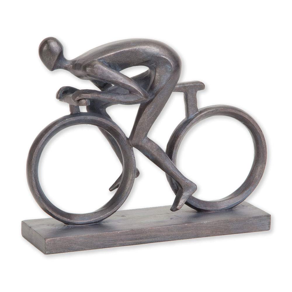 Bits and Pieces - Elegant 6-3/4" Bicycle Statue - Exceptionally Molded in Durable Polyresin - Impressive Home Décor Sculpture