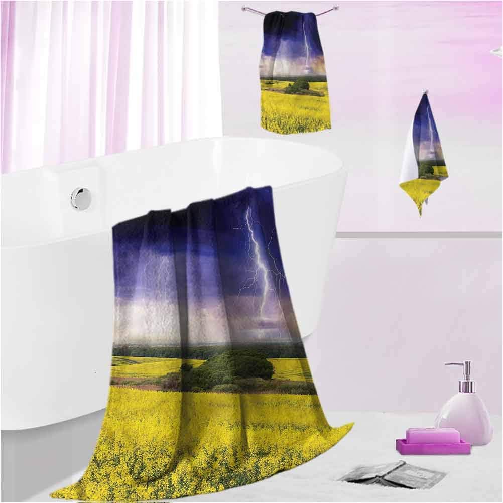 DayDayFun Printed Bath Towels Nature Towel Set for Bath and