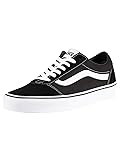 Vans Men's Ward Sneaker, Suede Canvas Black