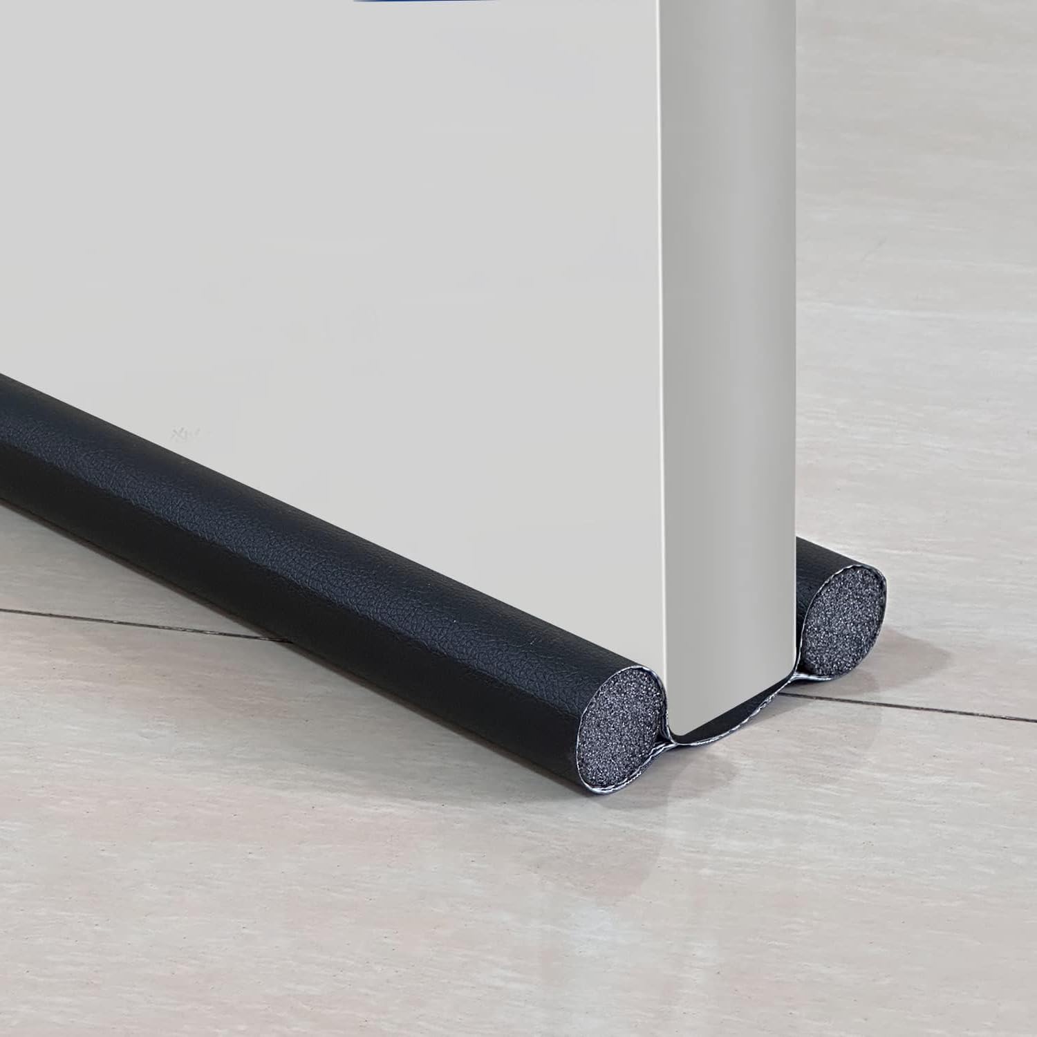 Double draught stopper - bottom of the door (adjustable draught excluder)