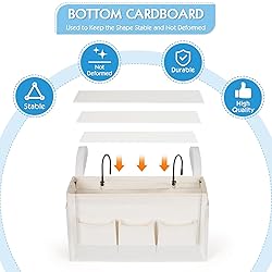 Ozzptuu Bedside Storage Caddy/Bedside Hanging
