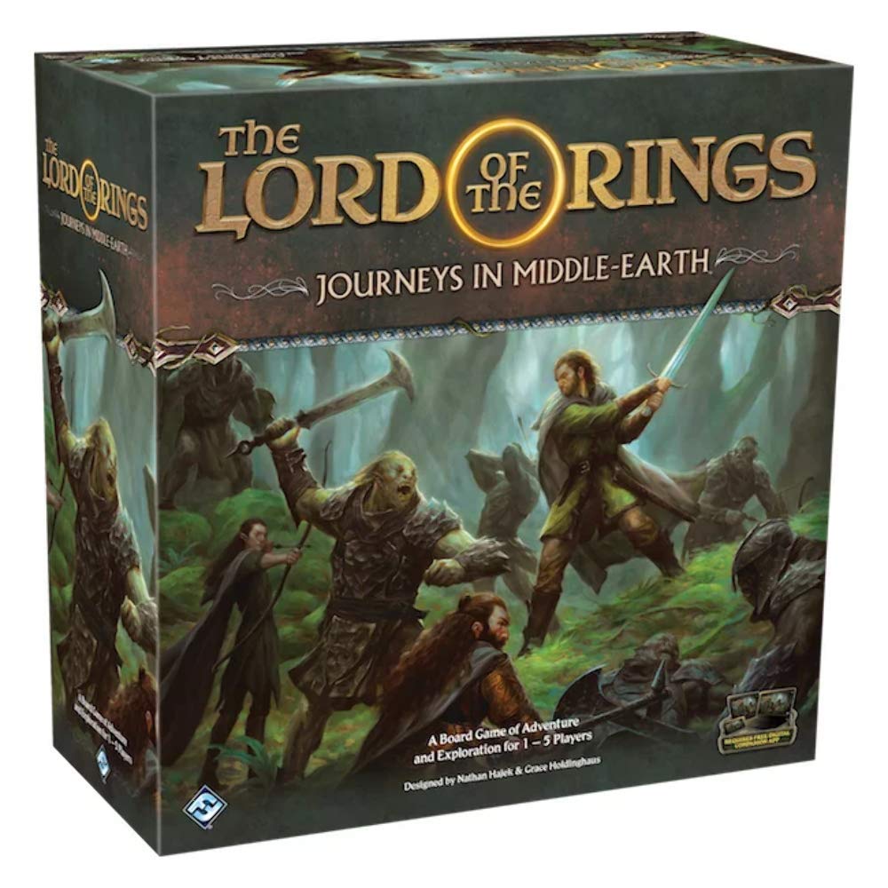 Asmodee The Lord of The Rings Journeys in Middle-Earth Board Game - Juego de aventuras cooperativas épicas para niños y adultos, mayores de 14 años, de 1 a 5 jugadores, más de 60 minutos de tiempo de juego