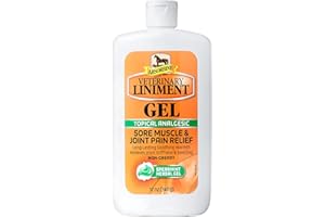 Absorbine Veterinary Liniment Gel Topical Analgesic Sore Muscle and Joint Pain Relief