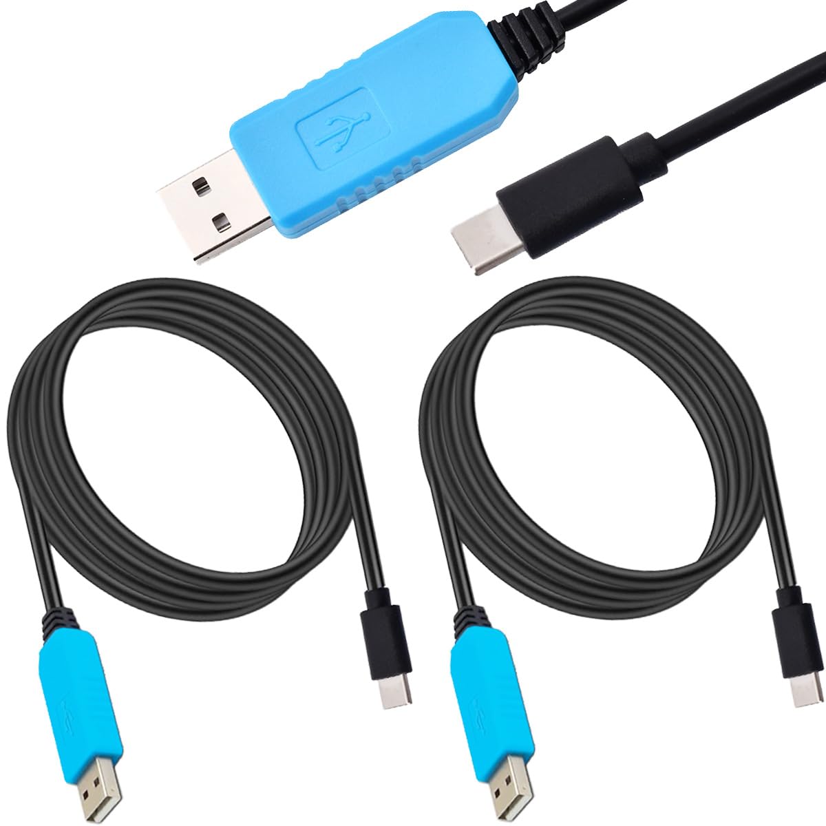 Youmile 2 pcs PL2303 USB to TTL Cable USB to Type-c Serial Converter Download Flash cable RS232 Serial Port Adapter 5V Debug Cable for All TTL interface devices