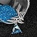 Pealrich Christmas Tree Triangle Jewelry Pendant Love Necklace Made with SWAROVSKI Crystal,Valentine's Day Gift for Women Fashion Design(Blue)