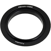 Fotodiox 49mm Filter Thread Macro Reverse Mount Adapter Ring for Sony E-Series Camera Fits Sony