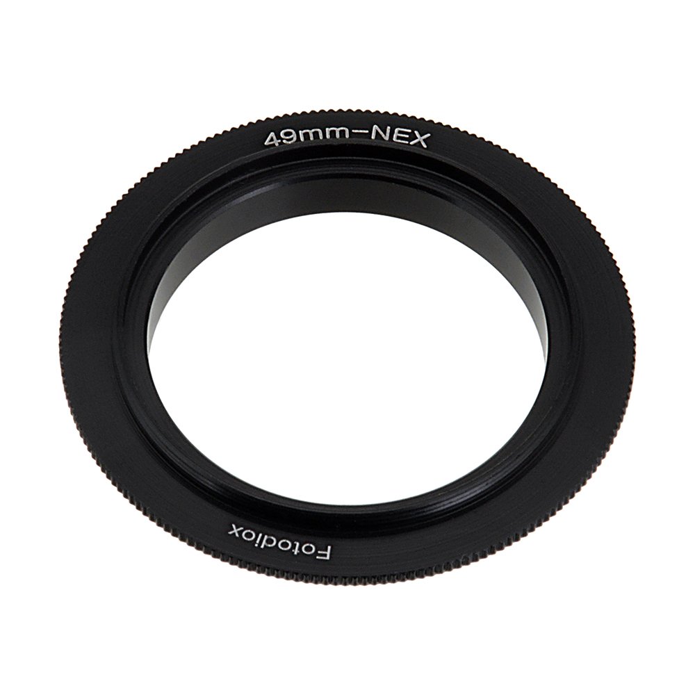Fotodiox 10-Reverse-NEX-49 49MM Filter Thread Macro Reverse Mount Adapter Ring for Sony E-Series Camera Fits Sony
