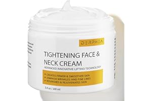 DERPHEA Neck Tightening Cream, Neck Cream, Face Firming Cream For Tightening & Firming Skin, Fine lines, Loose & Sagging Skin On Face, Neck, Or Other Skin Areas(3 ounce)