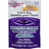 Tulip Permanent Fabric Dye Powder, Hot Dye Method for Vibrancy, Long-Lasting Color, Purple