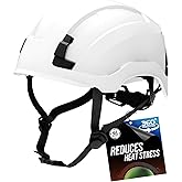 GE Safety Helmet: ANSI Type 2, Advanced Impact Technology, Ultra Comfortable Memory Foam, Heat Stress Reduction, Compatible with Accessories, Class C (Vented) & Class E (Non-Vented) OSHA Approved