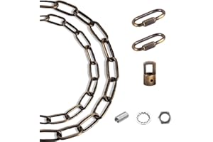 Arncmiv Pendant Light Fixture Chain,Heavy Duty Chain for Light Fixture,Black Ceiling Light Fixture Extra Lighting Chains (Bronze,36 inch)