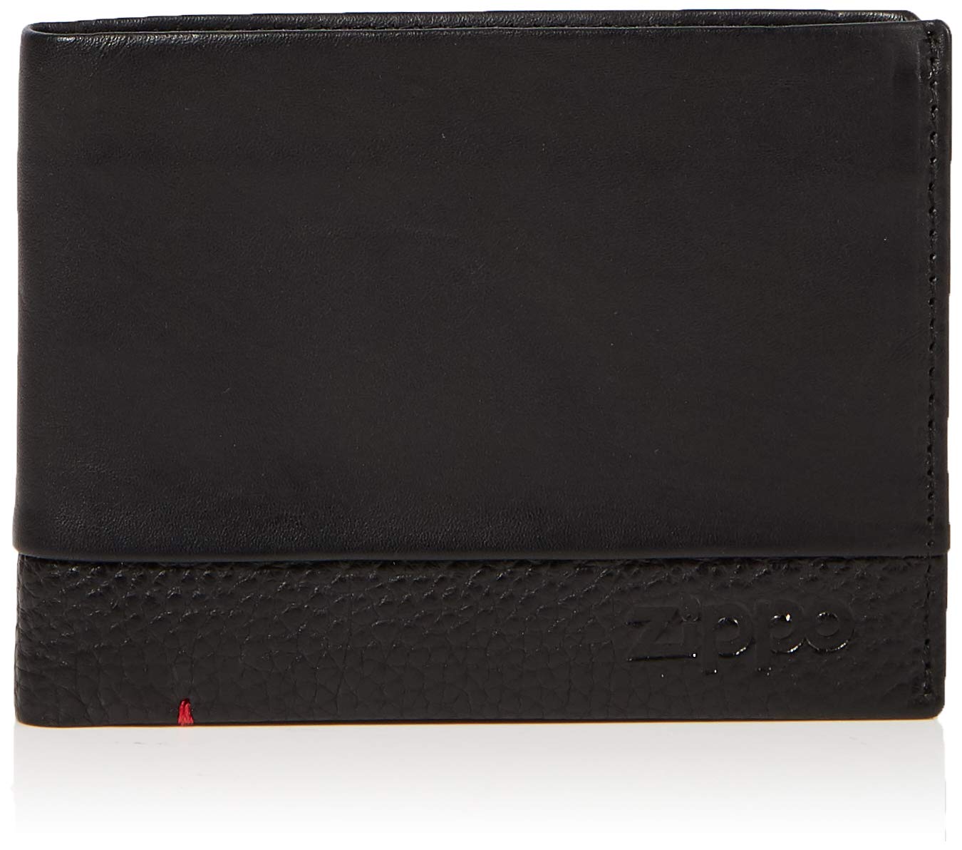 Zippo - Purse/Wallet for Women and Men, Leather, Black, with RFID Protection, Coin Compartment, Ideal for Cards and Notes
