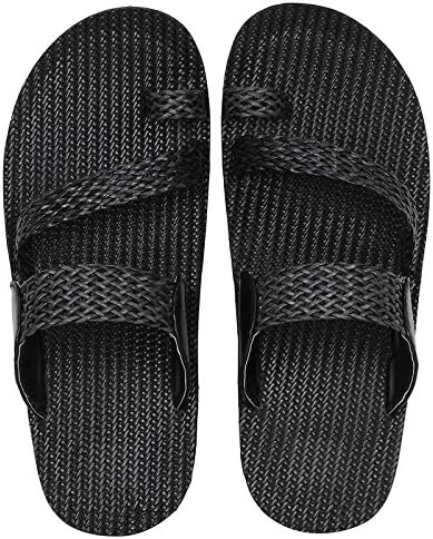 UrbanWhiz by Emosis Men's Slipper Cum Sandal - Latest & Stylish Synthetic Leather - for Outdoor Formal Office Casual Ethnic Daily Use - Available in Tan Brown Black Color - 0241U