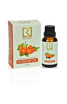 Royal Needs Pure and Natural Therapeutic Grade Organic Cold Pressed Unrefined Rosehip Essential Seed Oil, 30ml