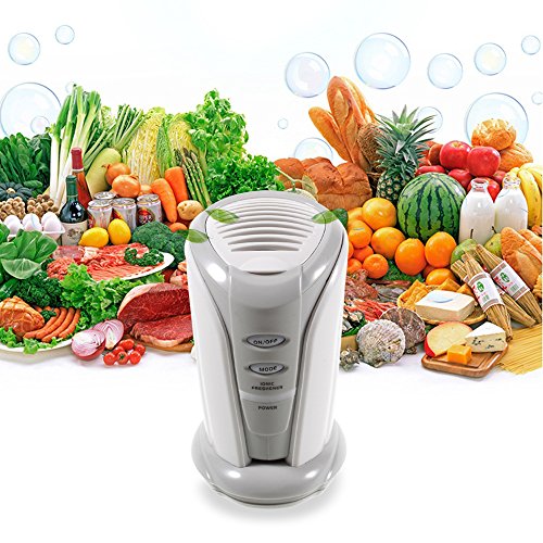 Lemonda Mini Portable Ozone Air Cleaner Refrigerator Deodorizer,Smell Eliminator Purifier Powerful Ionic Freshener Sterilizer for Refrigerator Shoes Cabinet,Storage Closets in Bathroom,Kitchen