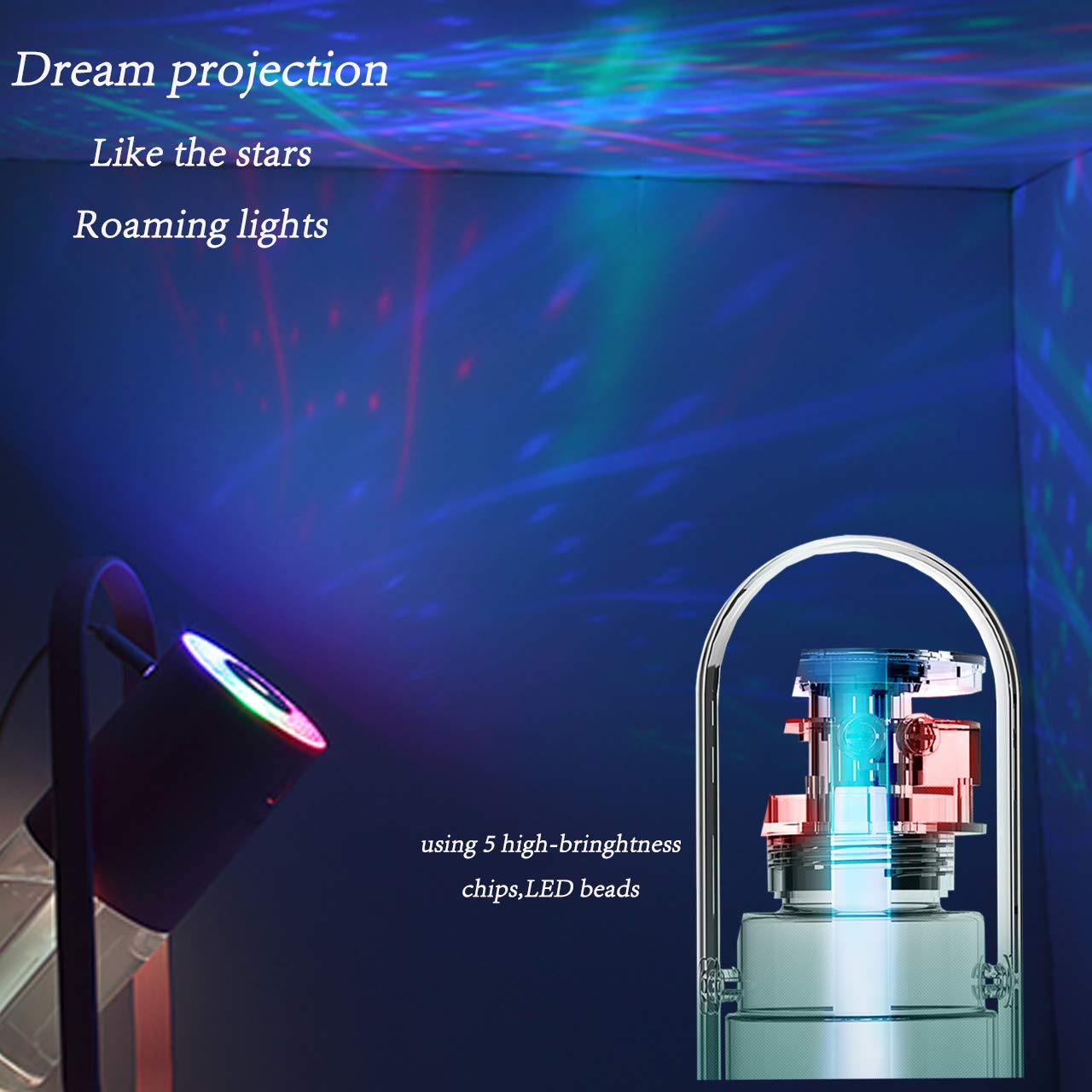 fuliying Cool mist humidifier-Portable mini humidifier with led lights,usb portable air humidifier ultra-quiet, Suitable for Babies, Kids, Indoor, Bedroom, Office, Car, Travel