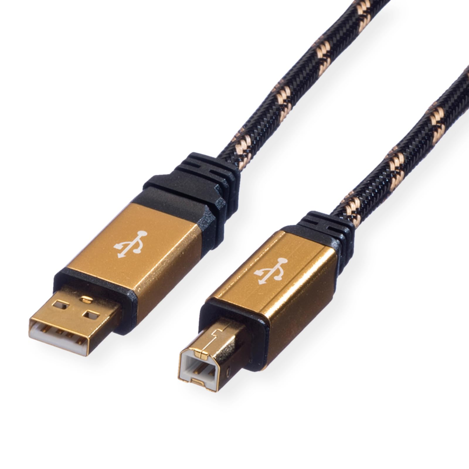 Roline GOLD USB 2.0 Cable | USB 2.0 Hi-Speed cable A - B | M/M | 4.5 m