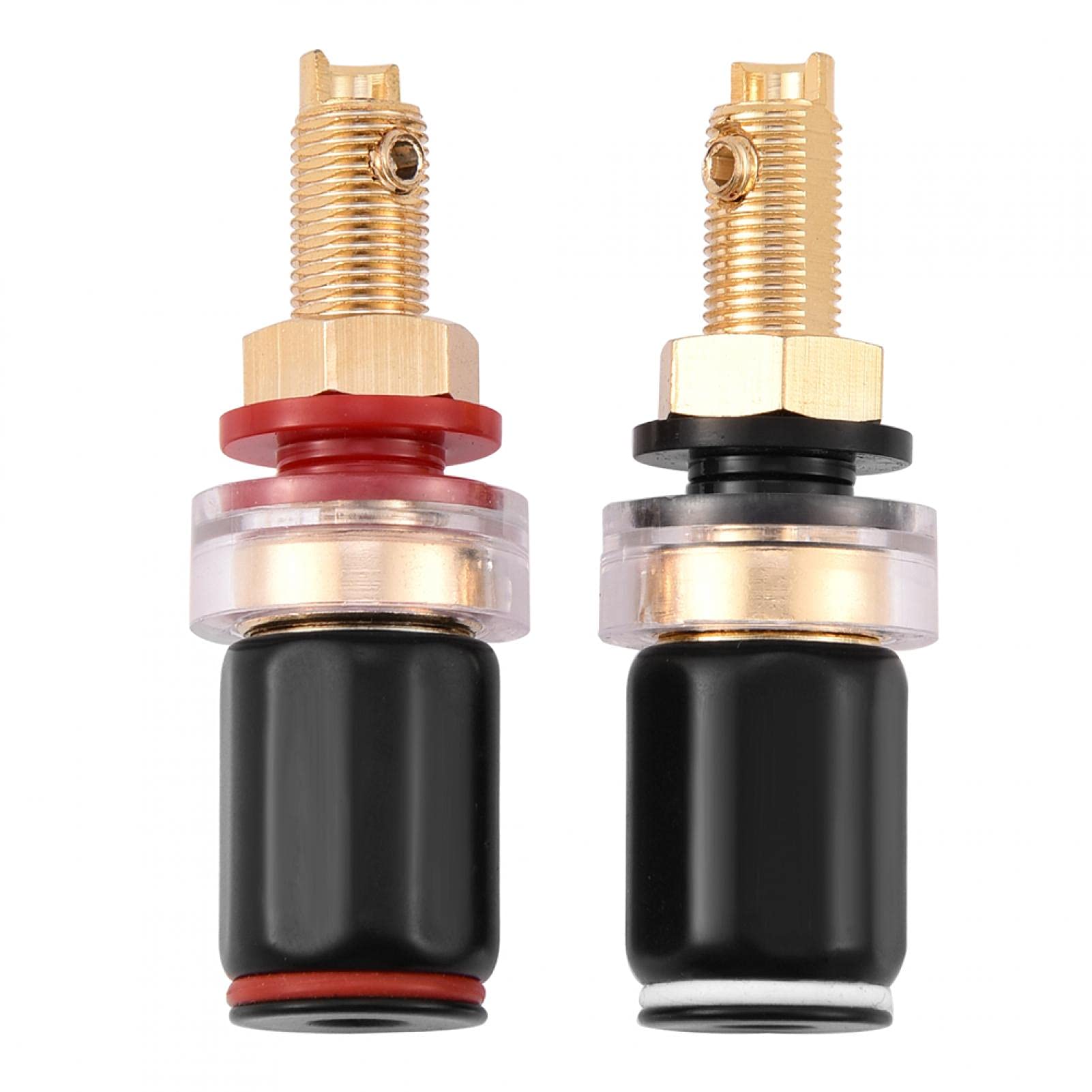 Vbestlife 2pcs Copper Speaker Amplifier Terminal Connector for 4mm Banana Plug