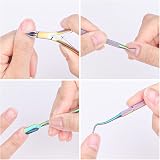ACWOO 4-in-1 Cuticle Nippers Pusher Nail Remover Set Stainless Steel view 7