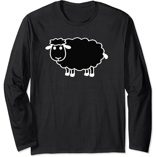 DimMoire Beloved sheep ロンT BLACK Amazon.com: Black Sheep T-Shirt : Clothing, Shoes & Jewelry