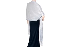 Jmkcoz Women's Pashmina Shawls Wraps Scarf for Evening Dresses Bridal Bridesmaid Wedding Winter Large Warm Soft Silky Scarves