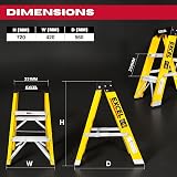 Excel 2 Step Fibreglass Ladder 0.76m - Heavy Duty 150kg Non-Conductive view 8