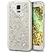 Galaxy S5 Neo Case,Galaxy S5 Case,ikasus Ultra Thin Clear Crystal Bling Shiny Giltter Rhinestone Clear Rubber Transparent TPU Soft Silicone Bumper Case Cover for Samsung Galaxy S5 / S5 Neo,Silver