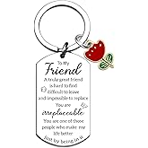 Appreciation Gifts For Friends Best Friend Keychain Gifts For Women Friendship Thoughtful Friendship Keychain Gift For Women Birthday Meaningful Bestie Friend Bff Bestfriend Gift For Woman Girls