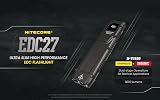 Nitecore EDC27 3100 Lumen Flashlight OLED Display USB-C Black Built-in Battery view 4