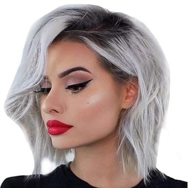 Amazon Com Yomxl Short Fluffy Bob Kinky Curly Wig Fashion
