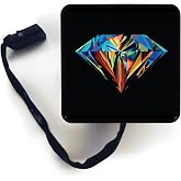 Custom Designed Trailer Receiver LED Brake Light for 2 x 2 inch Tow Hitch Car Truck Accessories (Diamond)