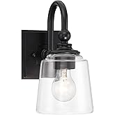 Minka Lavery 4001-66A Antonia Wall Sconce, 1 A19 Medium E26 Socket(s), Coal (Bulbs Not Included)