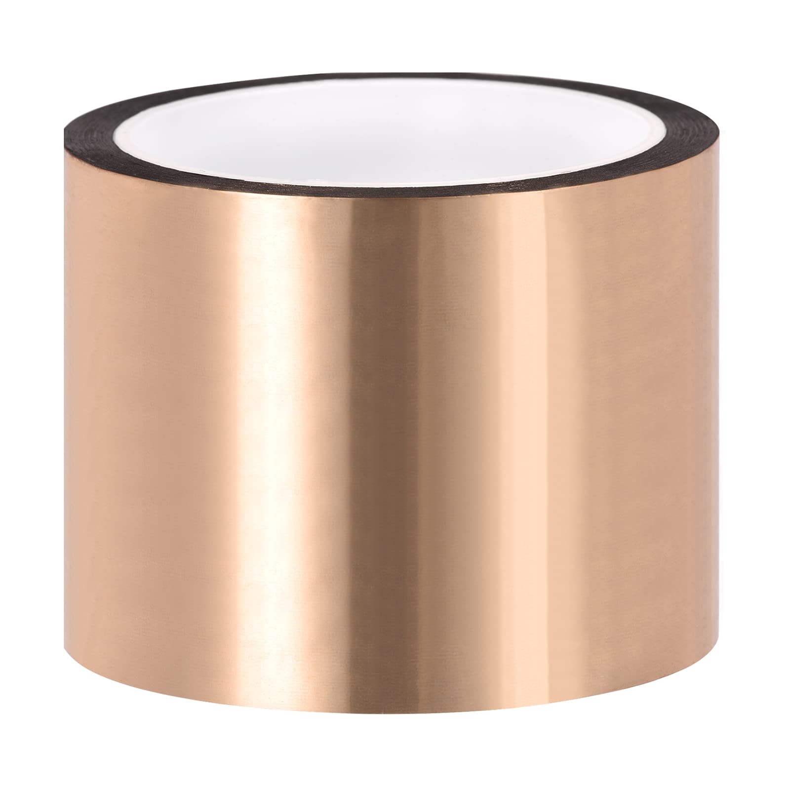 Rebower Gold Tone Metalized Polyester Film Tape[ for Accent Wall, Packing, Printing]-2.93inch x 164ft/ 1 Roll