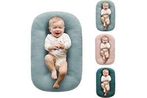 oliwex Baby Lounger,Baby Lounger Pillow,Baby Lounger 0-24 Months,Baby Lounger for Newborn (Fog Blue)