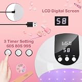 LKE UV LED Gel Nail Lamp Curing Lights for Nail Polish Drying view 4
